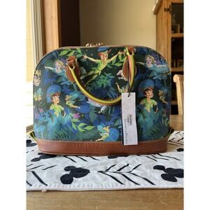 Disney Parks Dooney & Bourke Peter Pan Wendy Tinkerbell Satchel Bag NEW READ